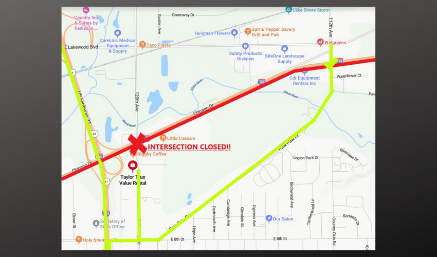 Temporary Construction Directions