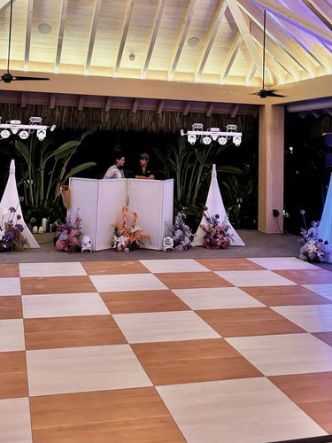 Dance Floor Black and White 3 ft. x 3 ft. section (Indoor)