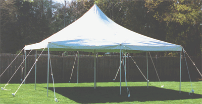 20 ft. x 20 ft. White Elite Rope Tent