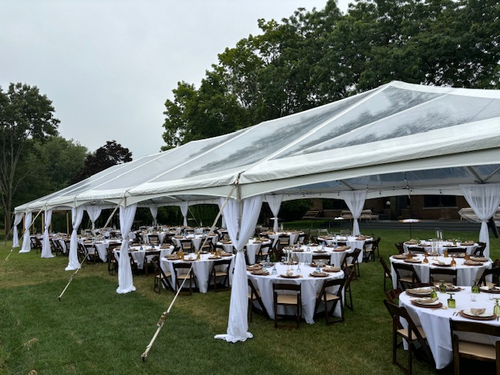 JumbotracLite Clear Top Frame Tent - 30 ft. Wide