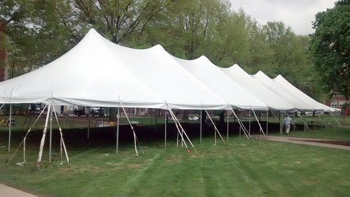 40 ft. x 140 ft. White Elite Rope Tent