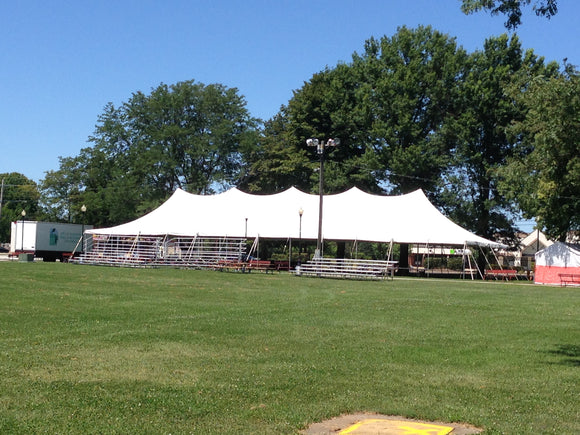 40 ft. x 120 ft. White Elite Rope Tent