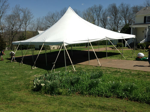 40 ft. x 40 ft. White Elite Rope Tent