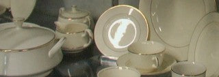 Ivory Dinnerware Creamer & Sugar Bowl