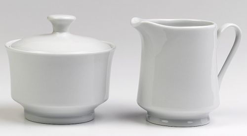 Creamer & Sugar Set, White