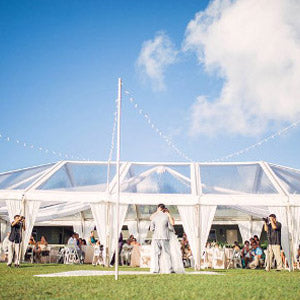 JumbotracLite Clear Top Frame Tent - 30 ft. Wide