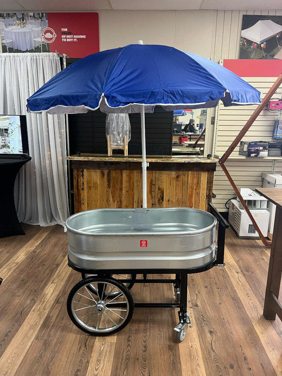 Beverage Cart with Umbrella