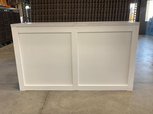 White Bar with Marble Top