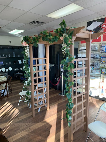 Faux Wood Wedding Arch/Arbor