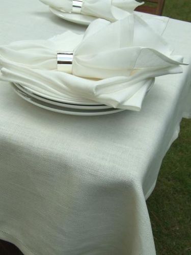 White Dinner Napkin Poly Linen