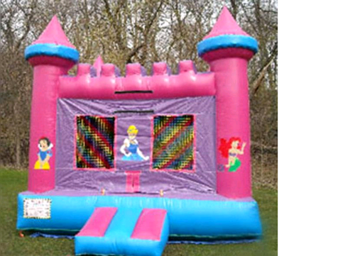 Moonwalk Pink Castle 13x13 Bounce House