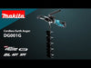 Makita GGD01 Battery Powered Post Hole Digger