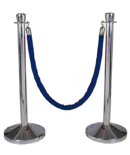 Chrome Stanchion W/Red Velvet Rope