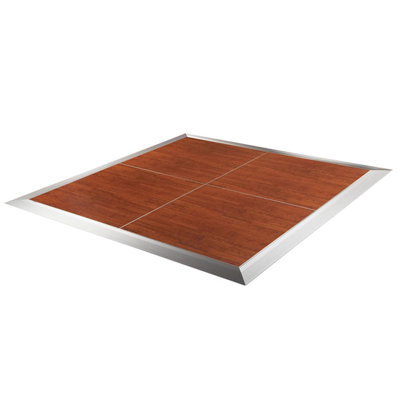 Dance Floor, 4 ft. x 4 ft. Sections with Edging - Cherry Rose (Outdoor)